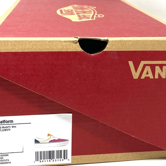 VANS Era Platform Multicolor Low Women's Size 7 Canvas Suede VN0A3WLUWVY - Picture 10 of 11